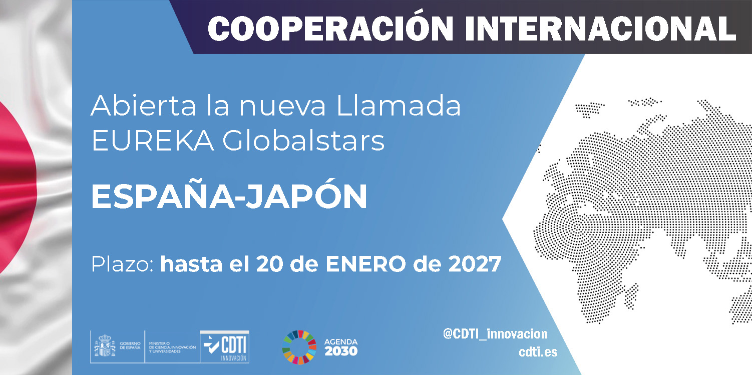 Abierta llamada eureka globalstars España-Japón 2026 