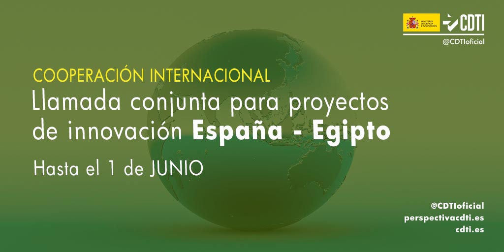 Se amplía hasta el 1 de junio, el plazo de presentación de propuestas a la 4ª llamada bilateral entre España y Egipto