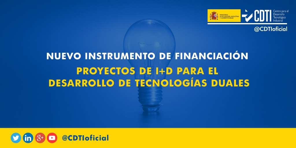 AYUDAS I+D+I | @CDTIoficial lanza un nuevo instrumento de #financiación para #empresas que participen en licitaciones en #Defensa y #Seguridad
