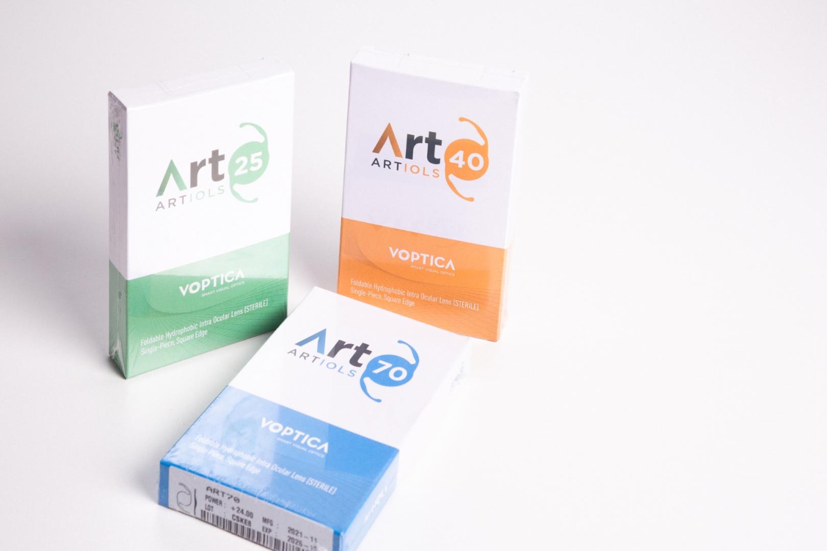 Cajas de lentes ArtIOLs 