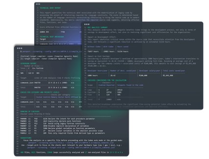 Reportes de Codee (ROI, Deuda Técnica y Screening)