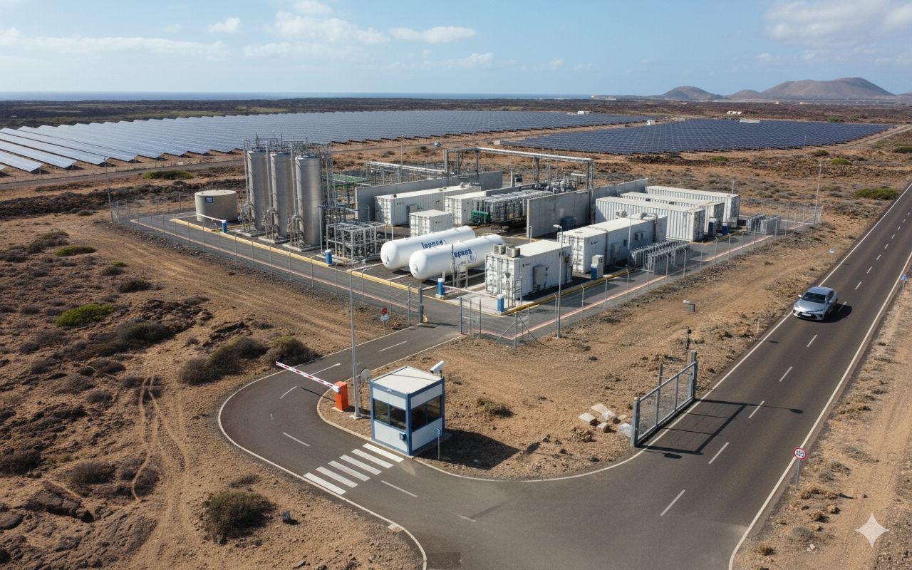 Futuro centro de producción de hidrógeno verde