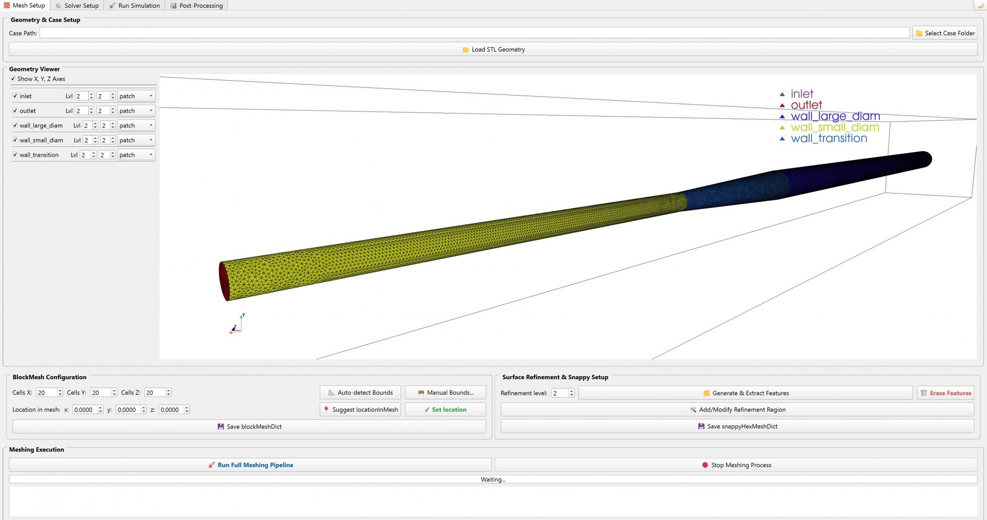 Imagen de la interfaz gráfica del proyecto de Granell Ingenieros