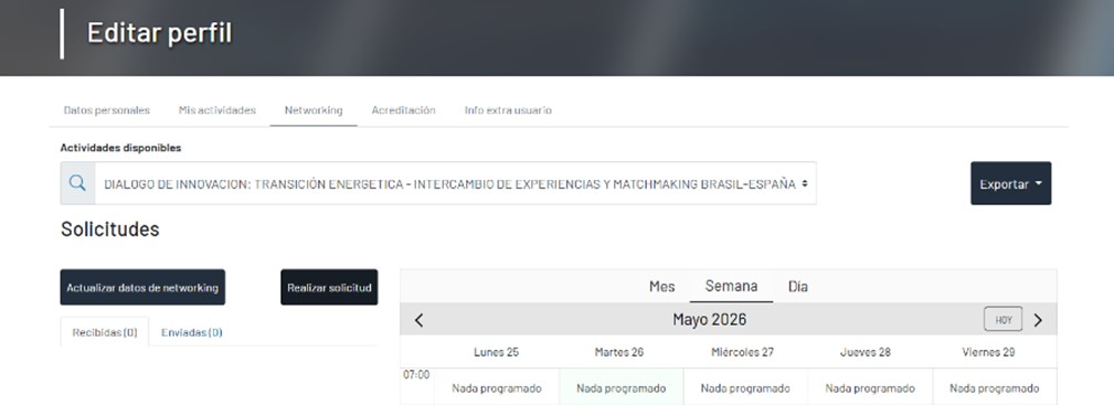 Solicitud de reuniones