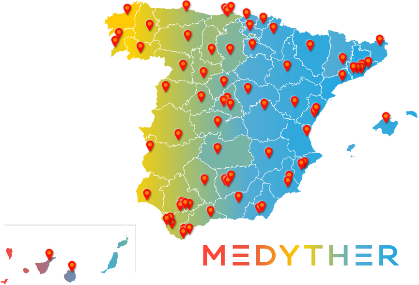 Mapa Medyther