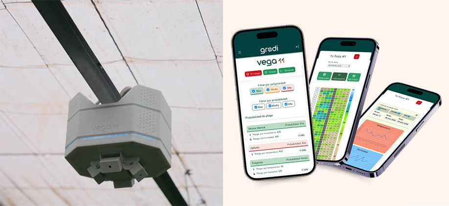 VEGA 11 robot autonomoa eta Grodi APP plataforma digitala