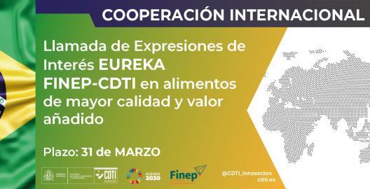 Llamada expresiones de interés EUREKA FINEP-CDTI