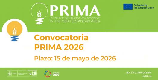 Convocatoria PRIMA 2026
