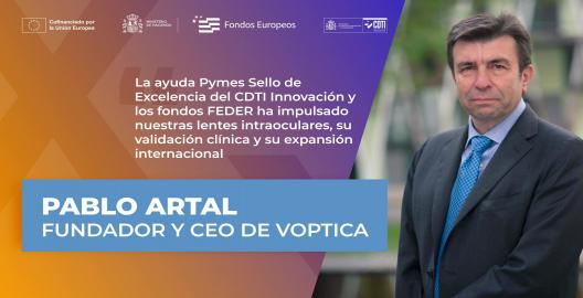 Pablo Artal fundador y CEO de Voptica