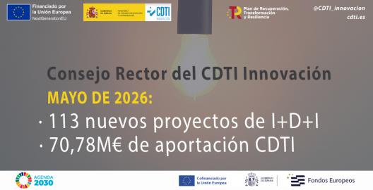 Consejo Rector del CDTI Innovación MAY26